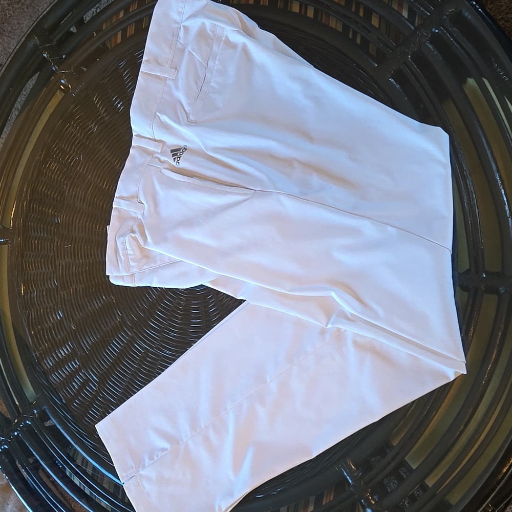 Adidas men's golf pants dryfit white size 32x32